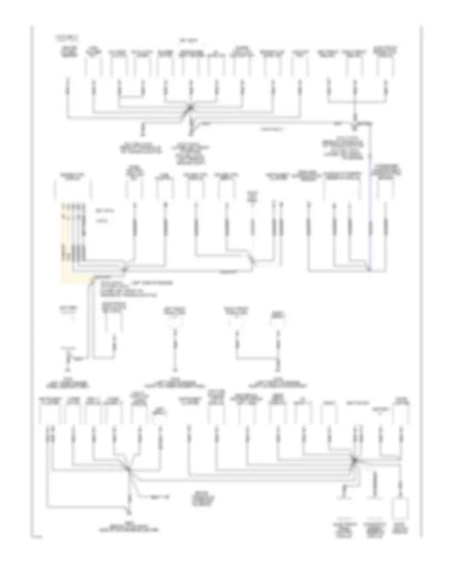Ground Distribution Wiring Diagram 1 of 2 for Buick Skylark Limited 1994