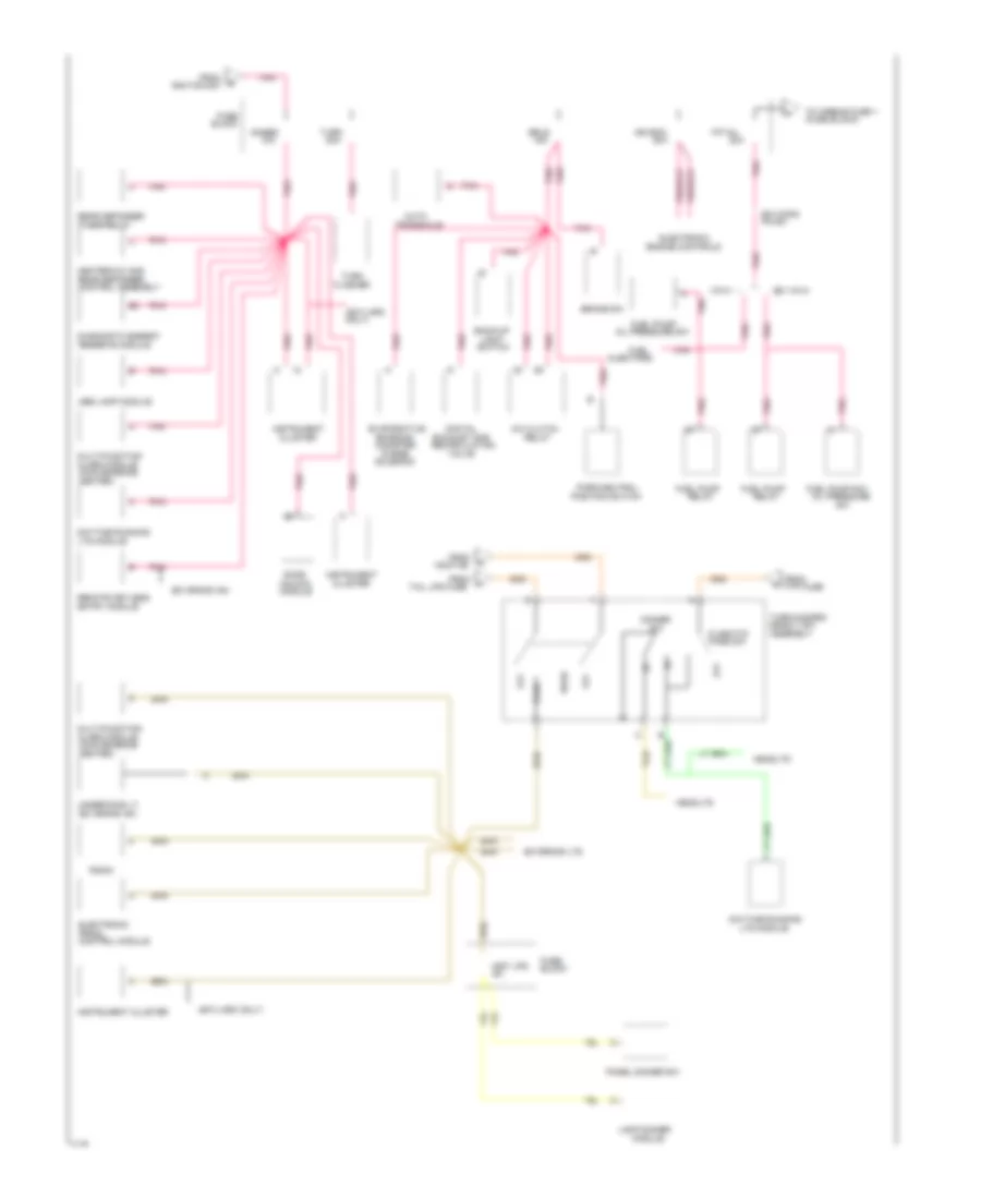 Power Distribution Wiring Diagram (3 of 3) for Buick Skylark Limited 1994
