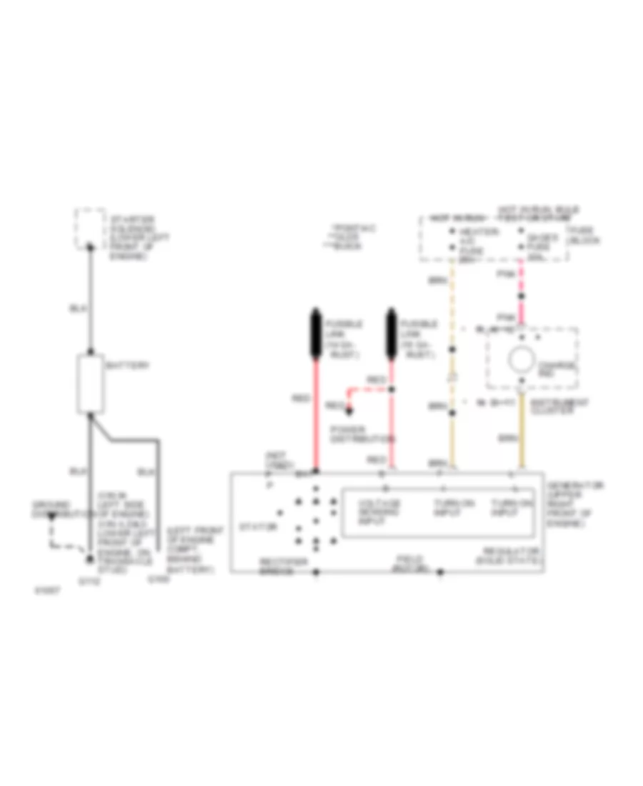 Charging Wiring Diagram for Buick Skylark Limited 1994