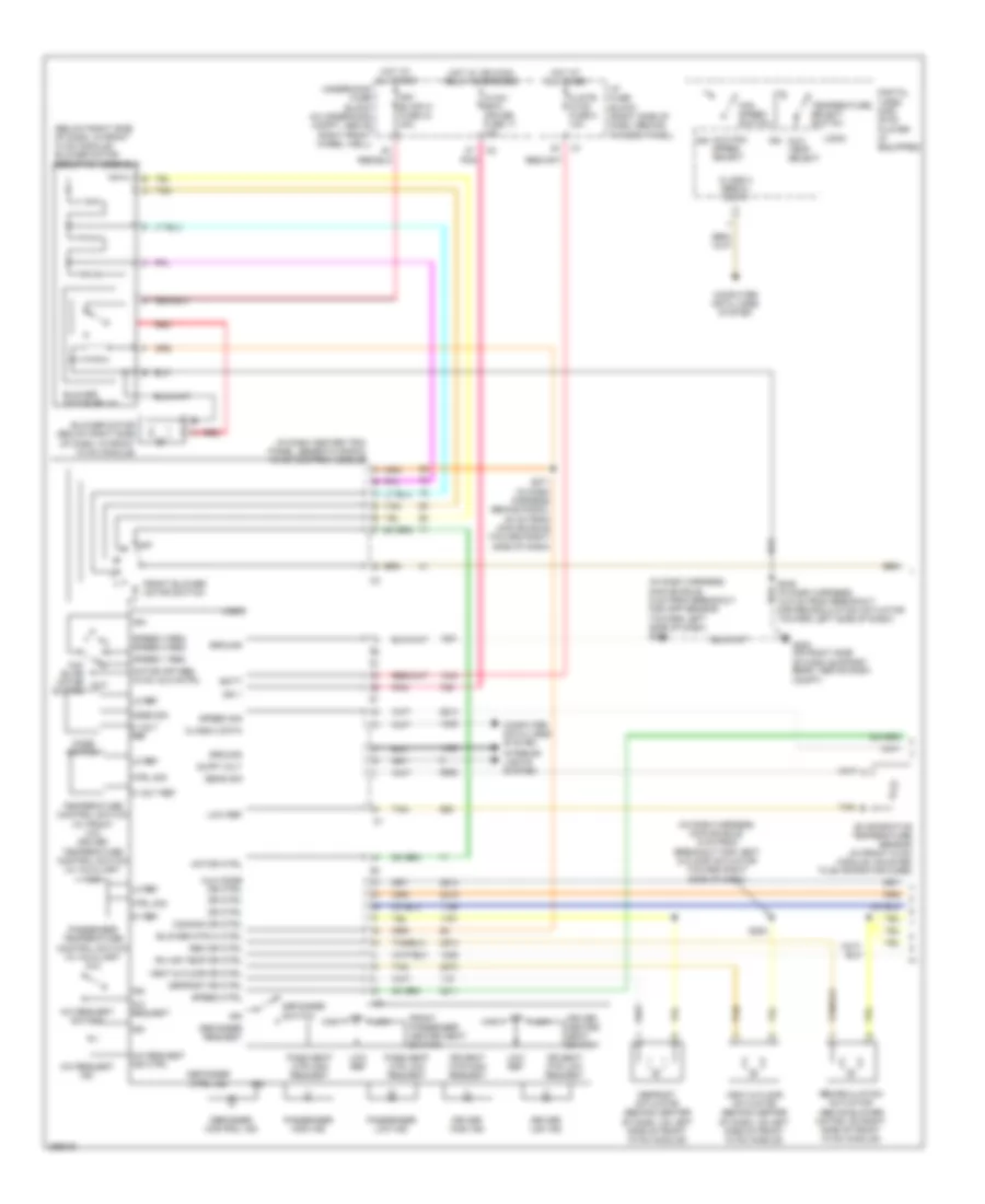 Manual A C Wiring Diagram 1 of 2 for Buick Terraza CX 2007