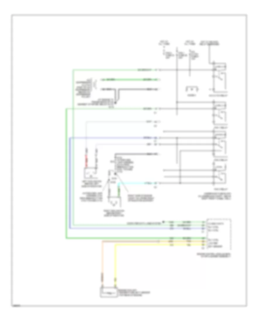 Cooling Fan Wiring Diagram for Buick Terraza CX 2007