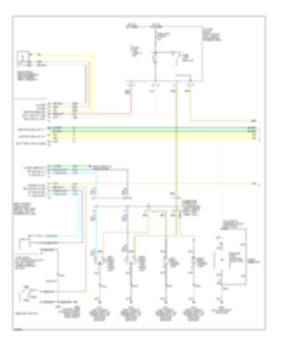 Exterior Lamps Wiring Diagram 1 of 2 for Buick Terraza CX 2007