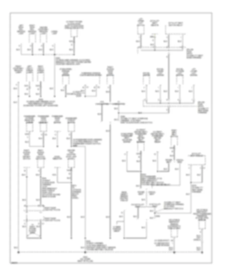 Ground Distribution Wiring Diagram 4 of 4 for Buick Terraza CX 2007