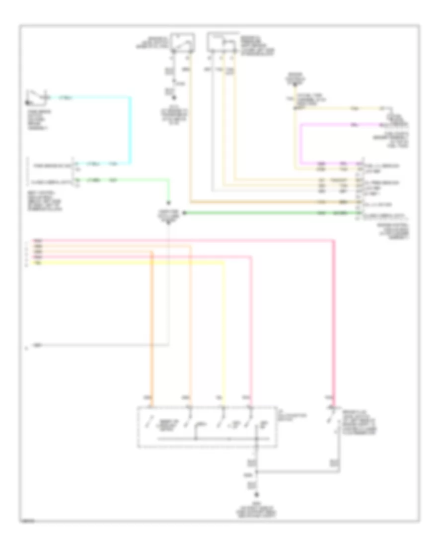 Instrument Cluster Wiring Diagram 2 of 2 for Buick Terraza CX 2007