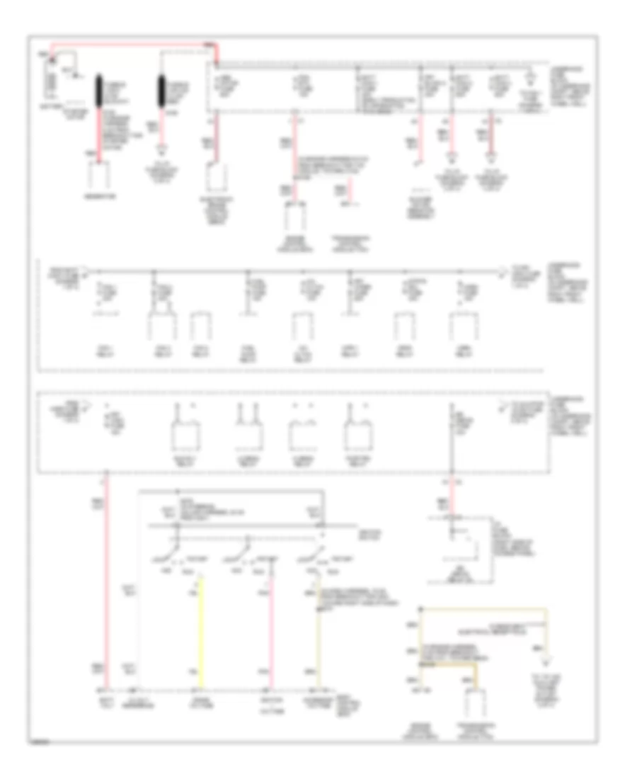 Power Distribution Wiring Diagram 1 of 4 for Buick Terraza CX 2007