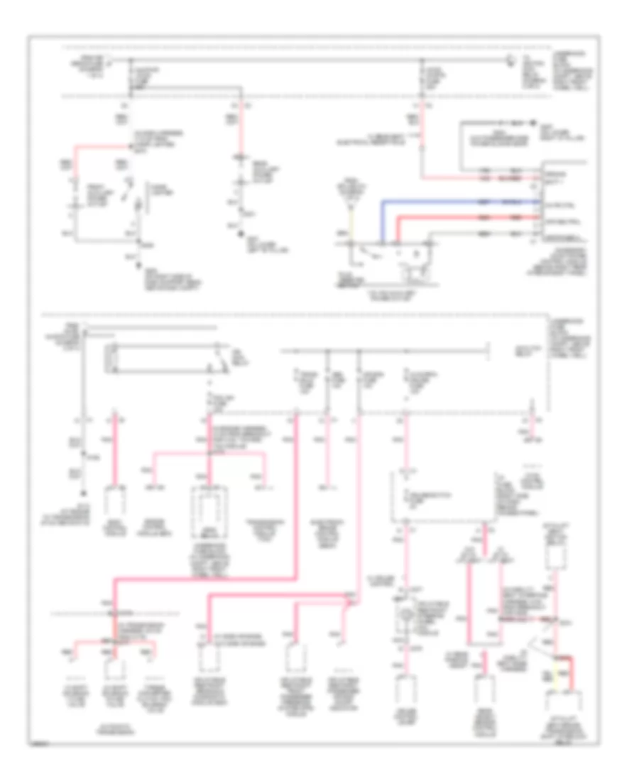 Power Distribution Wiring Diagram 2 of 4 for Buick Terraza CX 2007