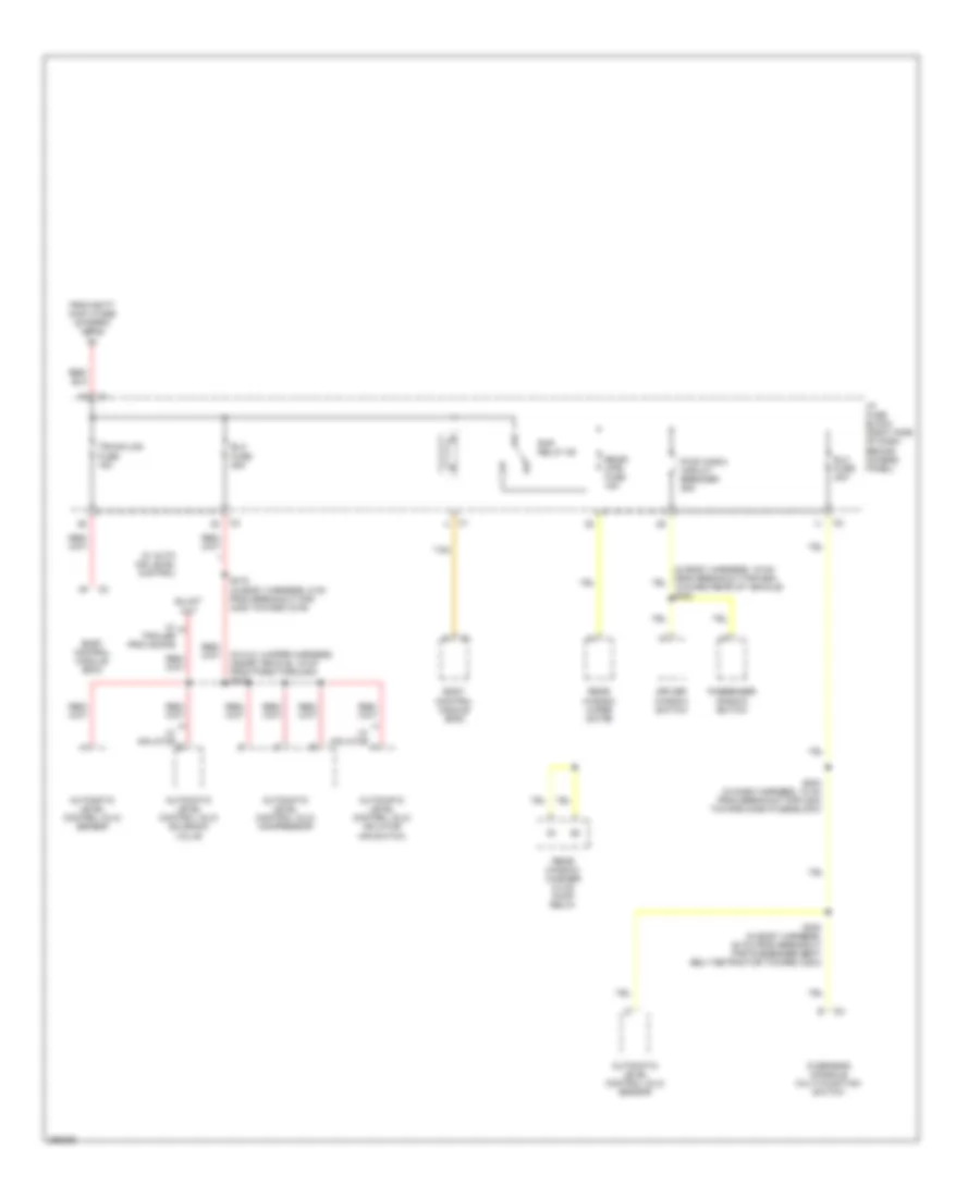 Power Distribution Wiring Diagram 4 of 4 for Buick Terraza CX 2007