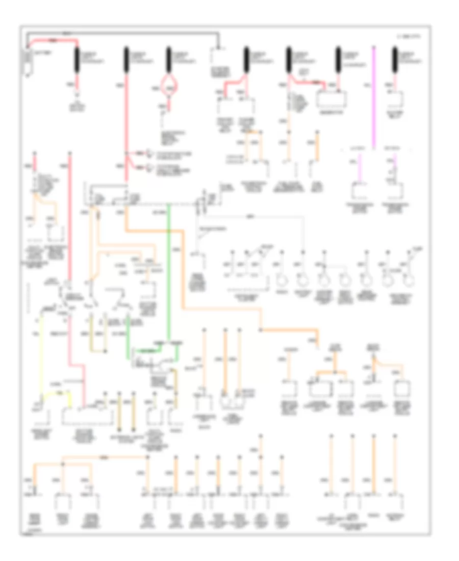 Power Distribution Wiring Diagram 1 of 3 for Buick Century Custom 1995