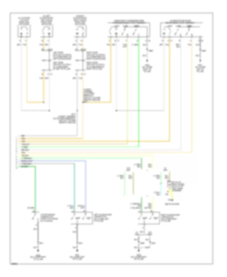 Forced Entry Wiring Diagram 2 of 2 for Buick Terraza CXL 2007