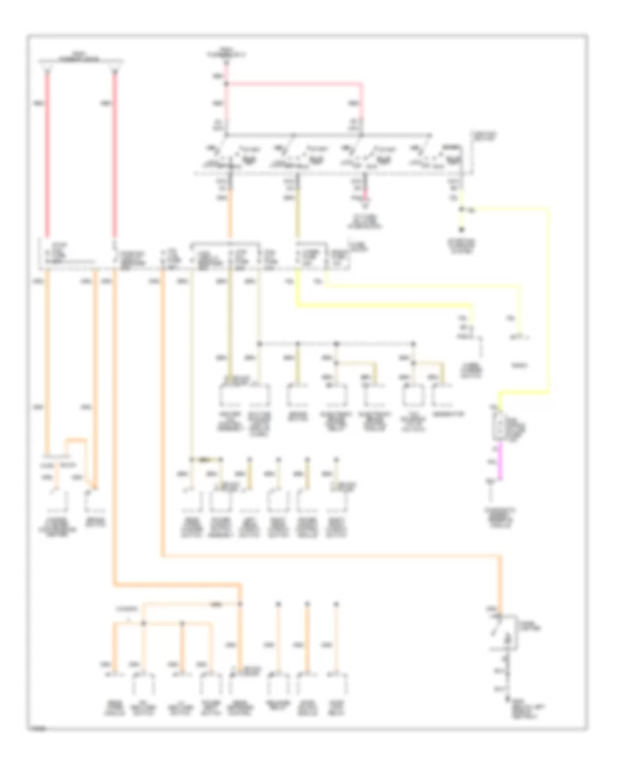 Power Distribution Wiring Diagram (2 of 3) for Buick Century Special 1995