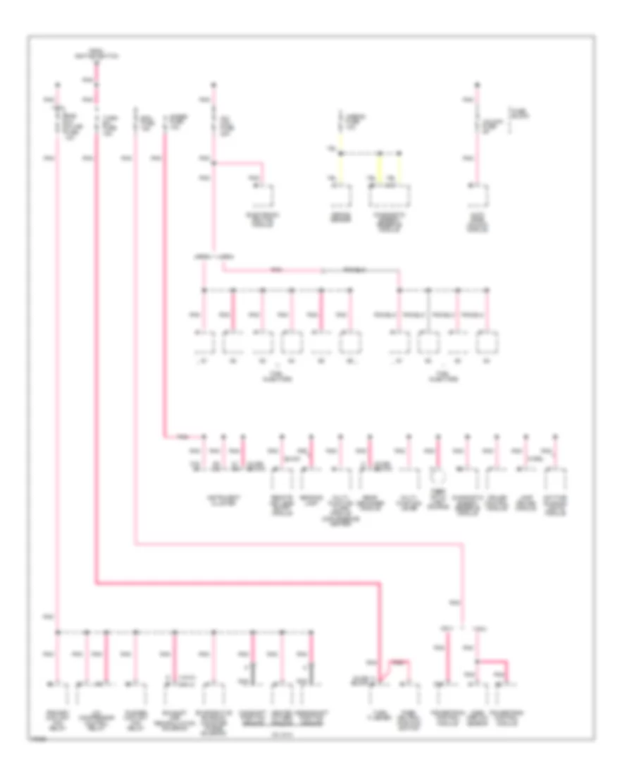 Power Distribution Wiring Diagram (3 of 3) for Buick Century Special 1995