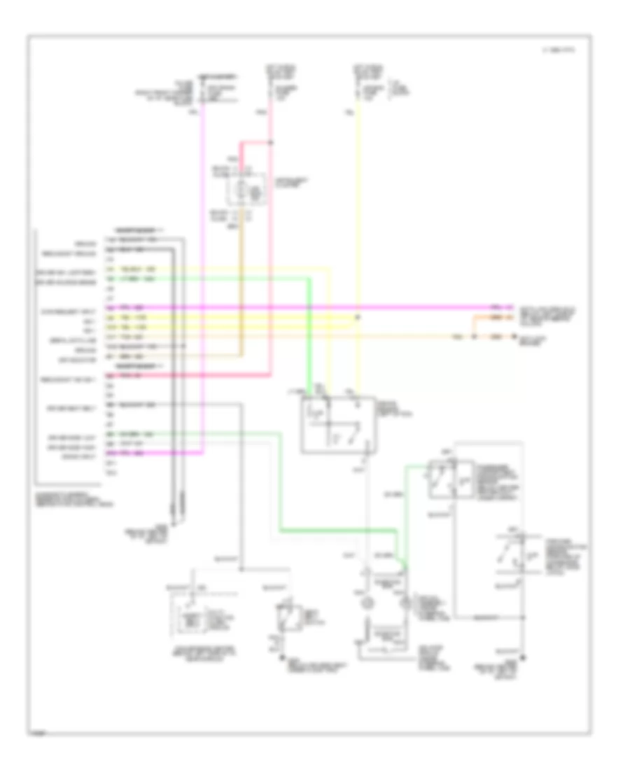 Supplemental Restraint Wiring Diagram for Buick Century Special 1995