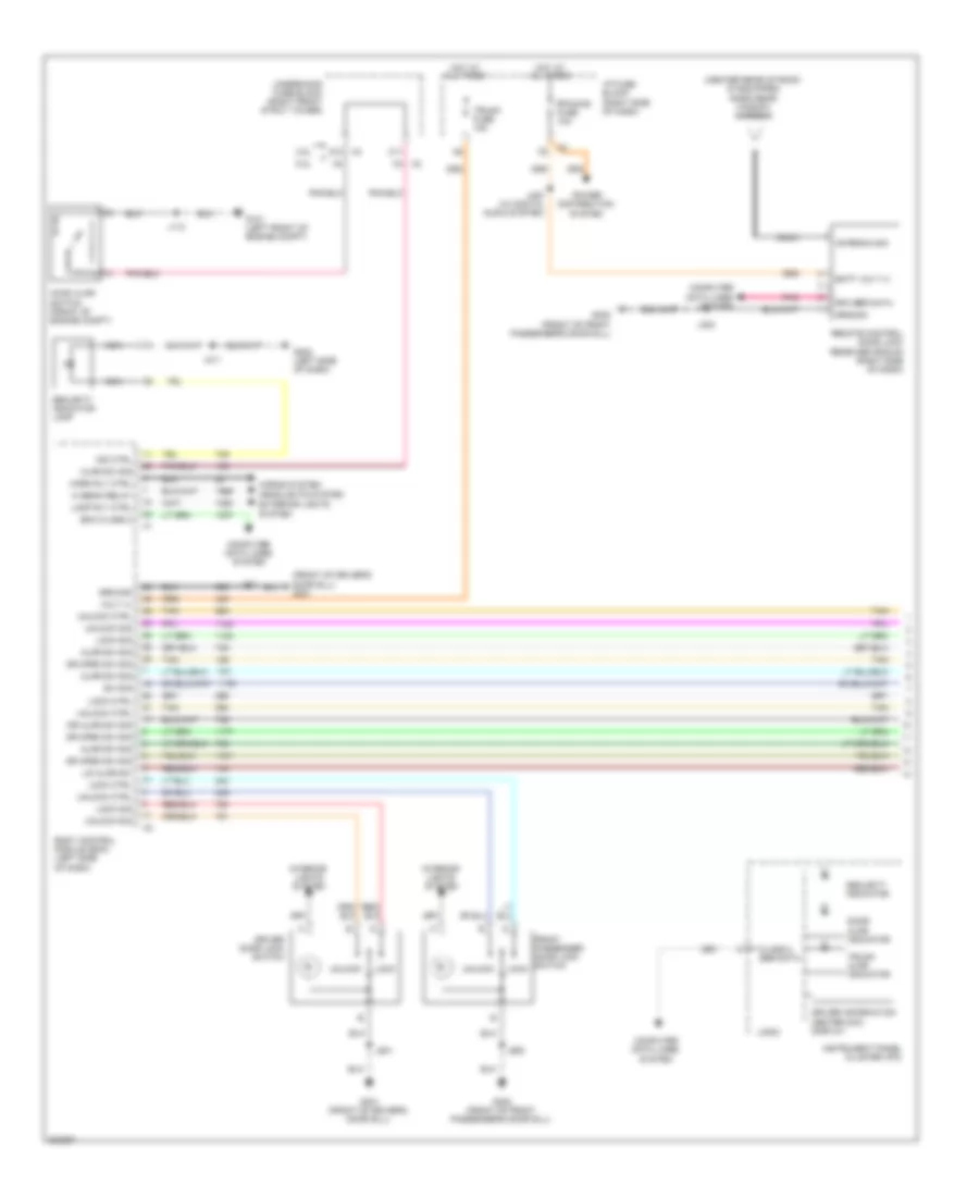Forced Entry Wiring Diagram 1 of 2 for Buick Allure CX 2008