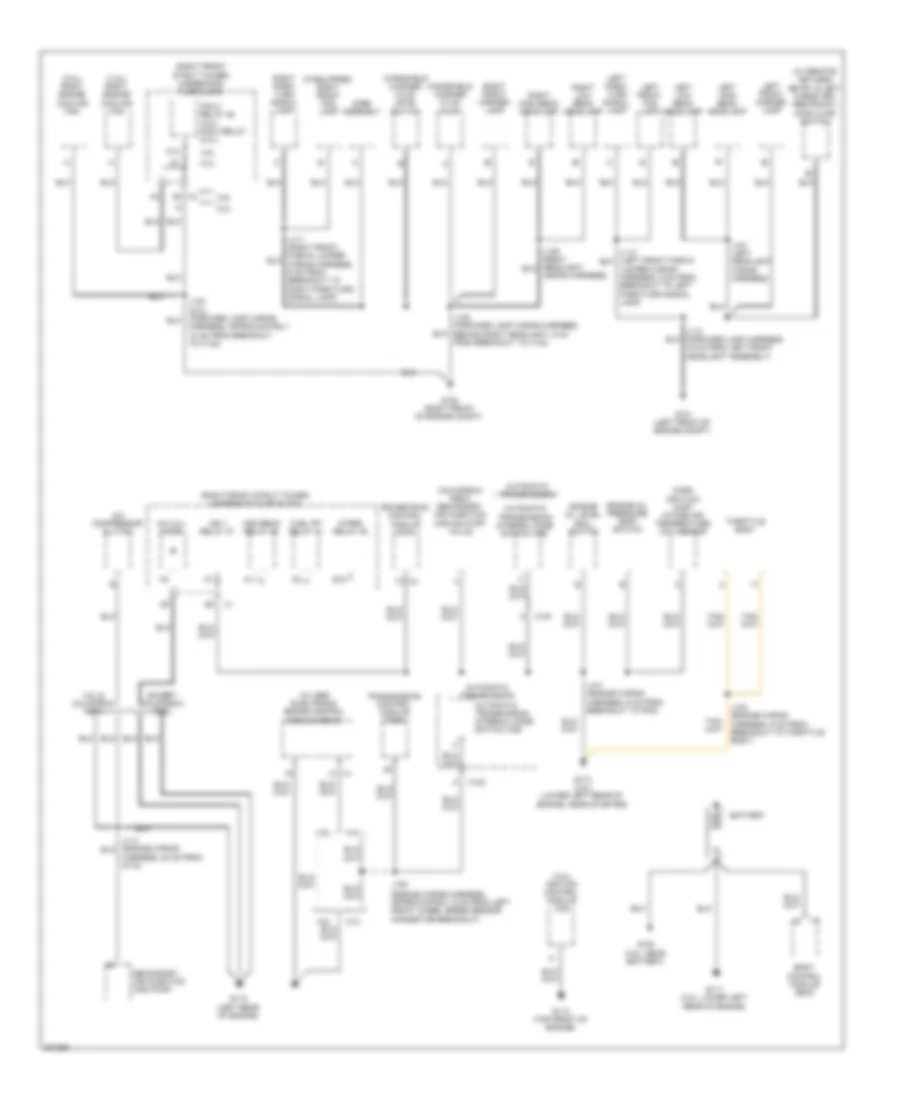 Ground Distribution Wiring Diagram 1 of 3 for Buick Allure CX 2008