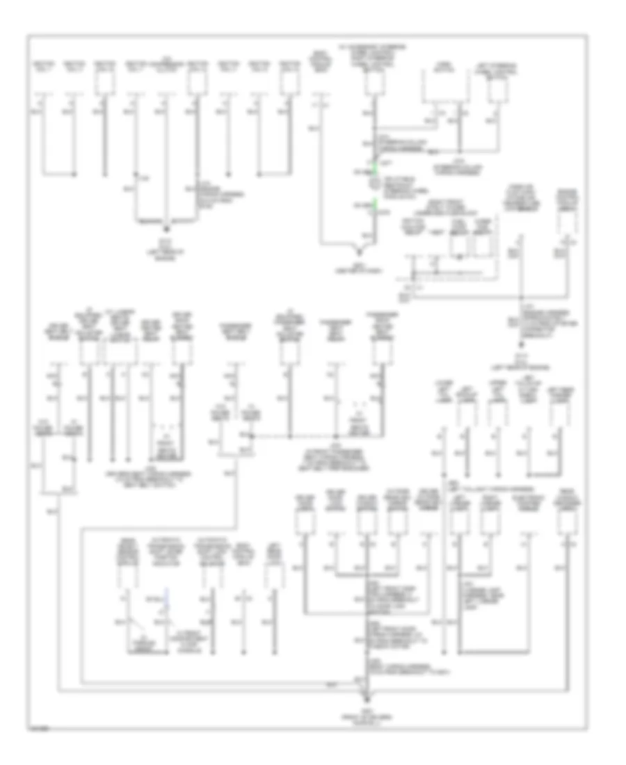 Ground Distribution Wiring Diagram (2 of 3) for Buick Allure CX 2008
