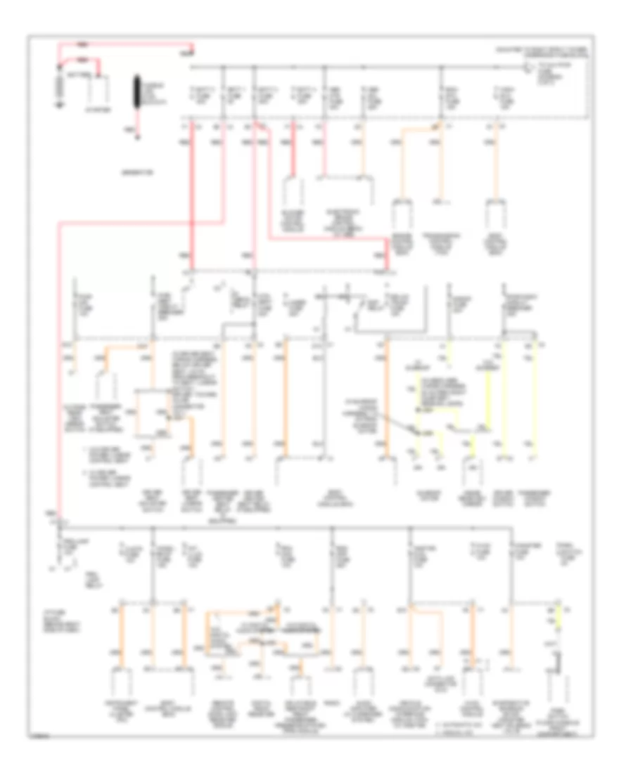 5.3L VIN C, Power Distribution Wiring Diagram (1 of 3) for Buick Allure CX 2008