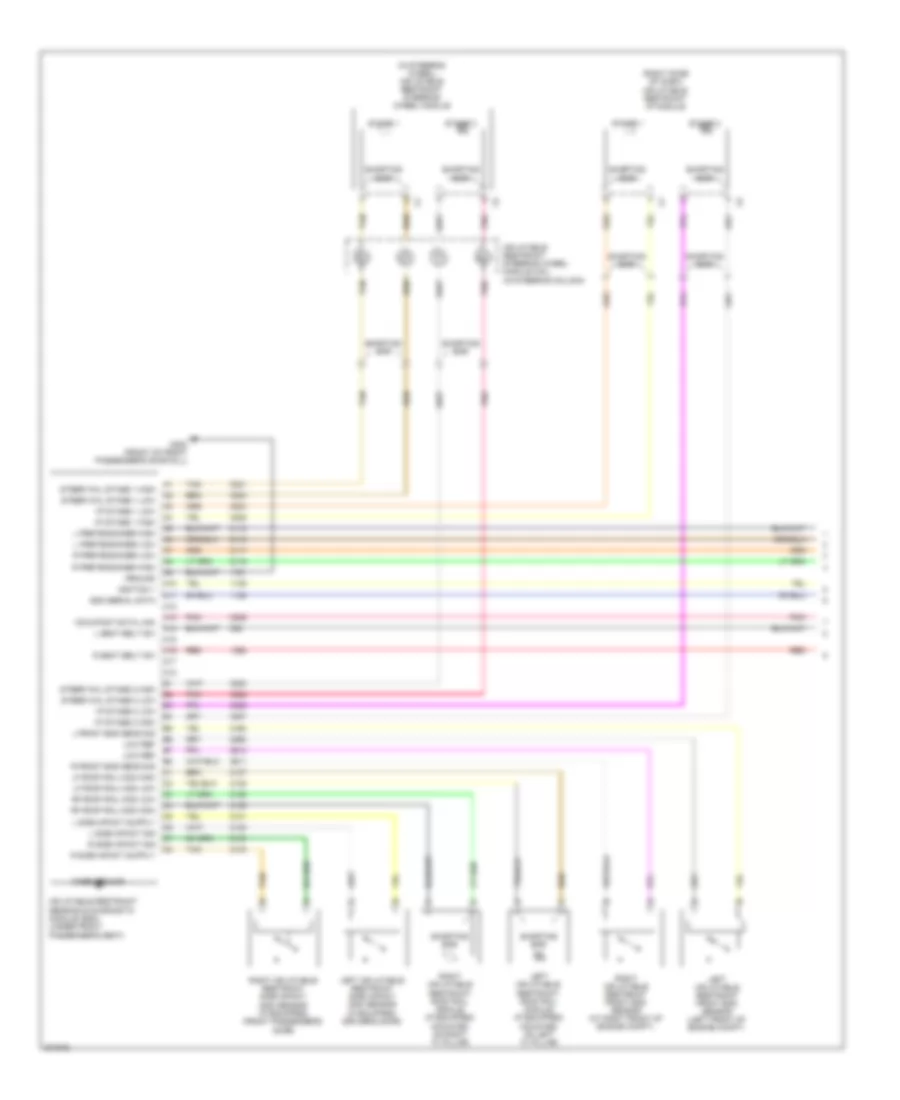 Supplemental Restraints Wiring Diagram 1 of 2 for Buick Allure CX 2008