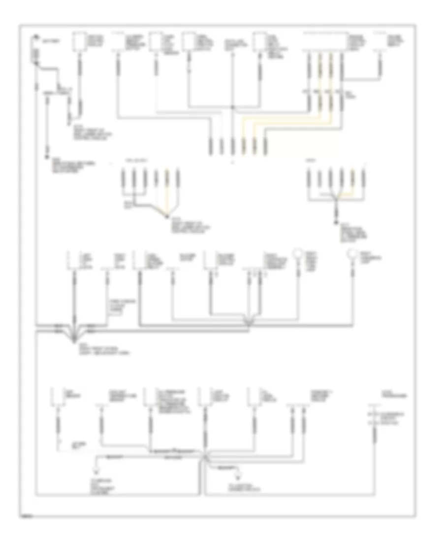 Ground Distribution Wiring Diagram 1 of 6 for Buick LeSabre Custom 1995