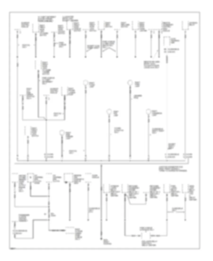 Ground Distribution Wiring Diagram (3 of 6) for Buick LeSabre Custom 1995