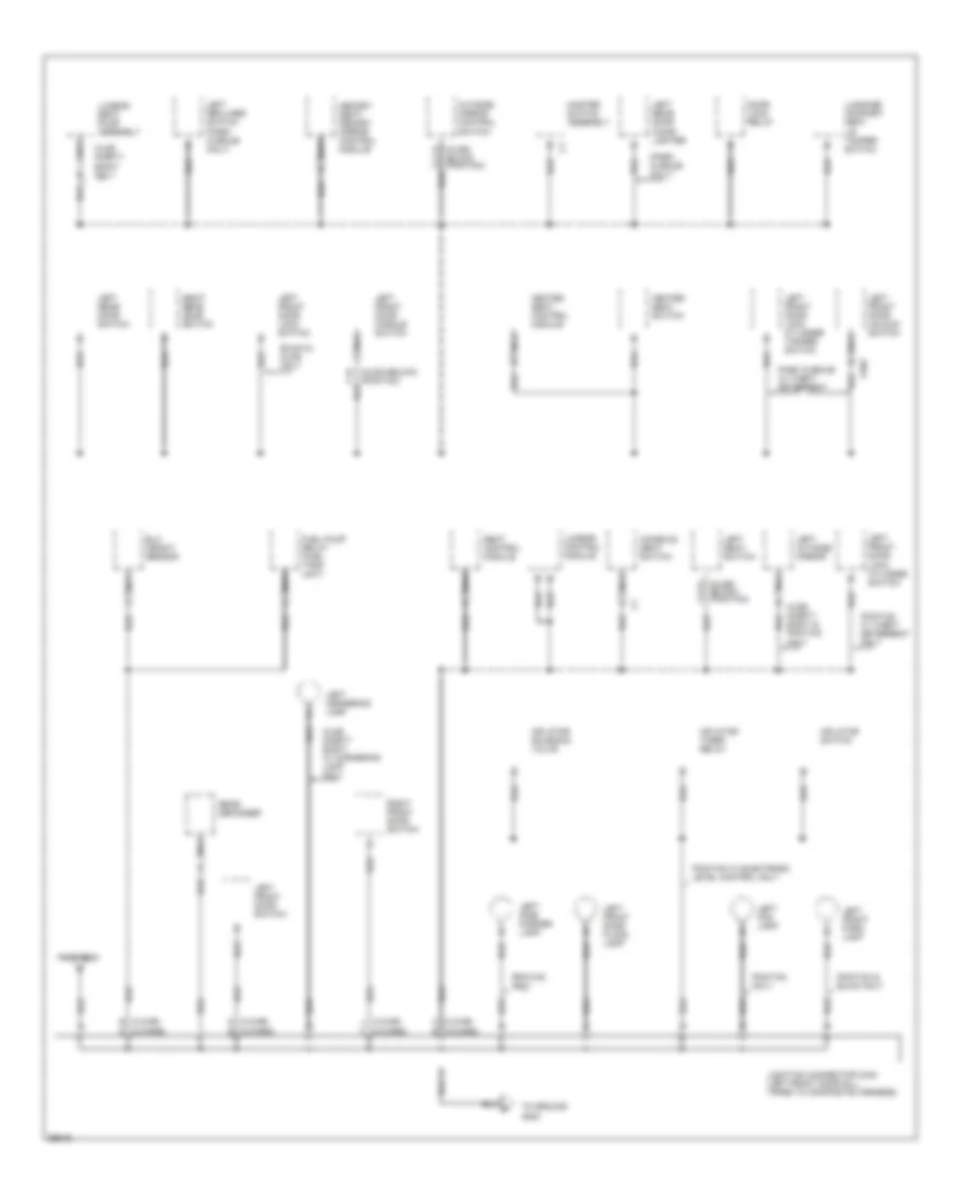 Ground Distribution Wiring Diagram 5 of 6 for Buick LeSabre Custom 1995
