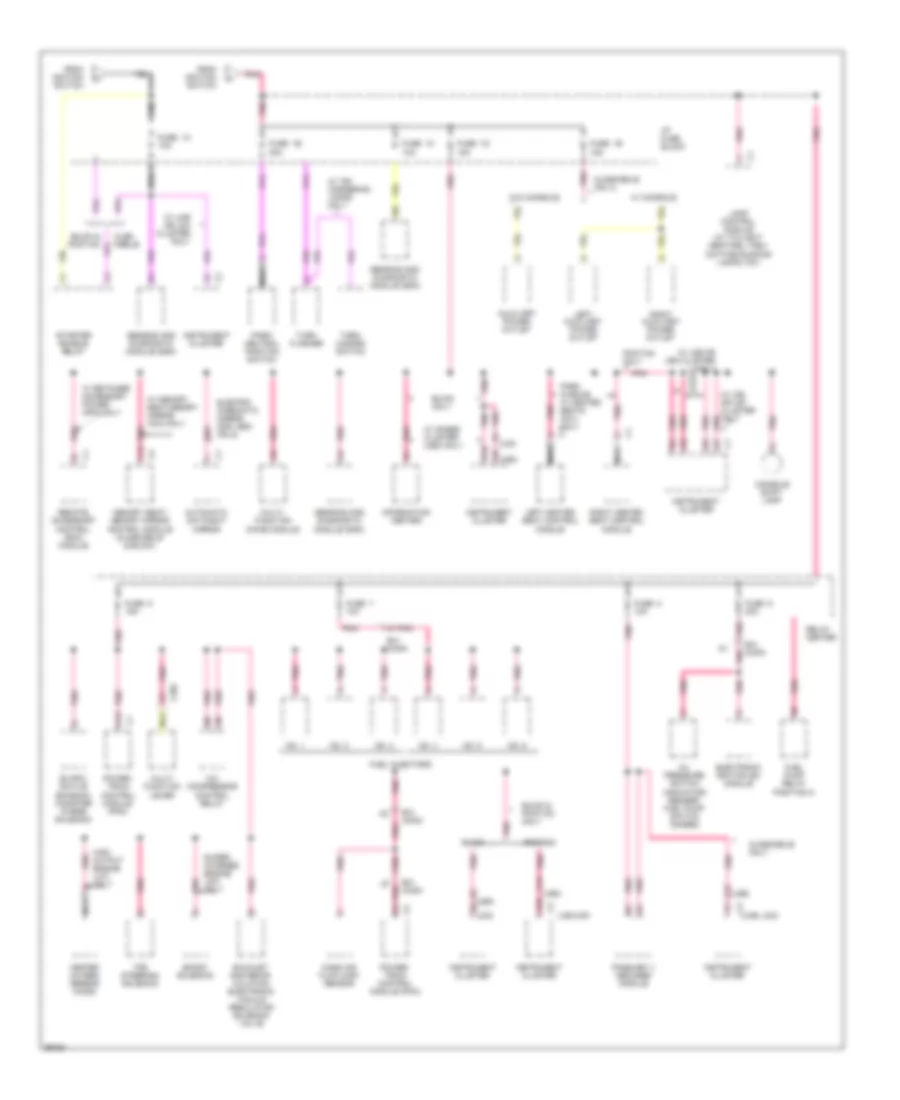 Power Distribution Wiring Diagram (6 of 6) for Buick LeSabre Custom 1995