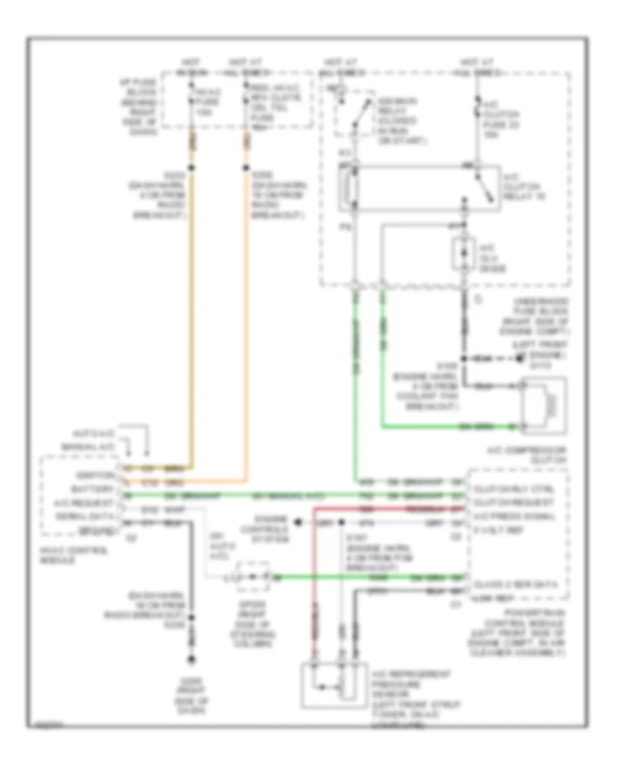 Compressor Wiring Diagram for Buick Century Limited 2002