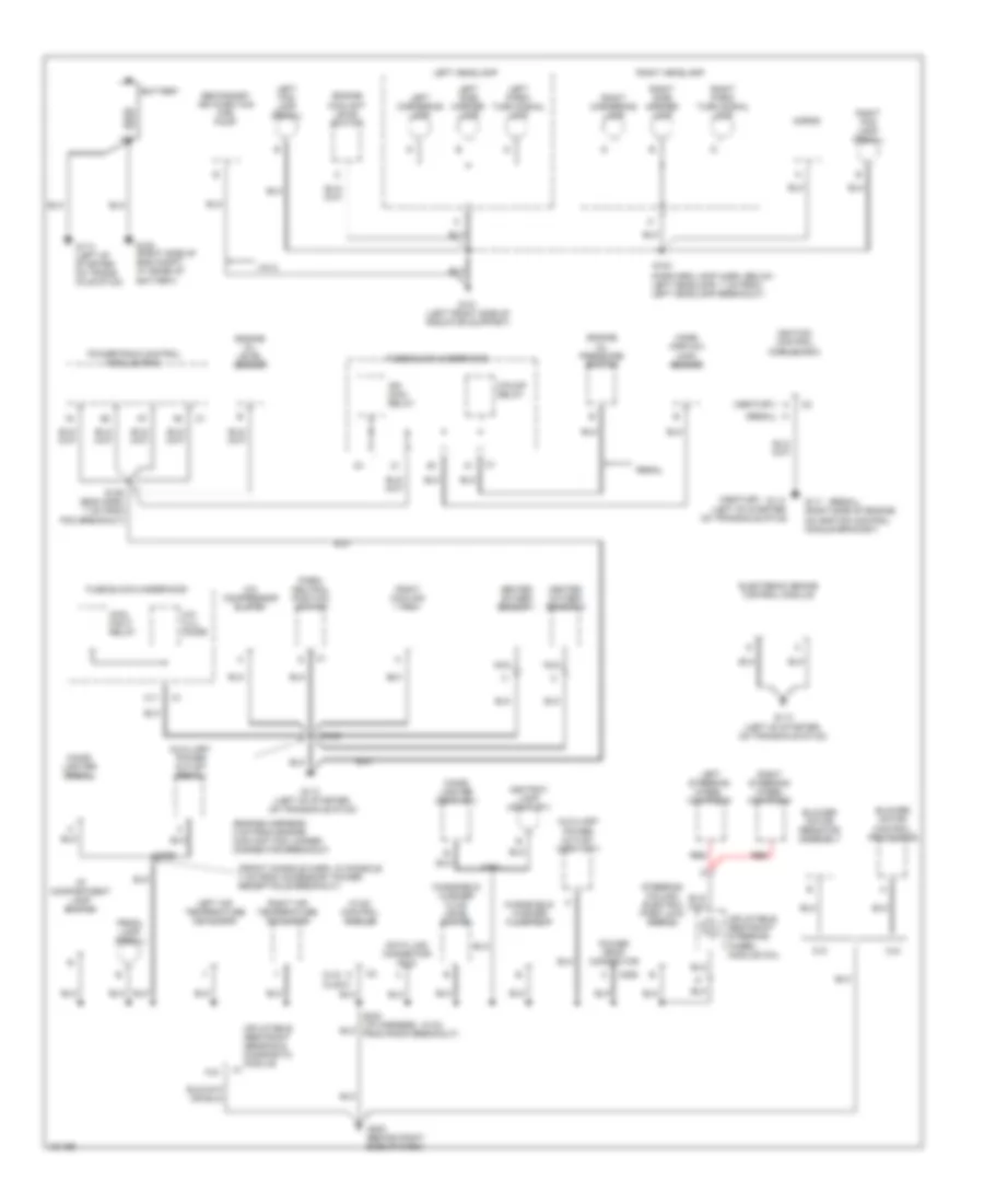 Ground Distribution Wiring Diagram 1 of 2 for Buick Century Limited 2002
