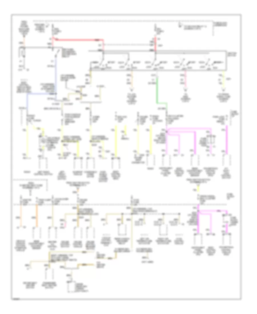 Power Distribution Wiring Diagram (2 of 3) for Buick Century Limited 2002