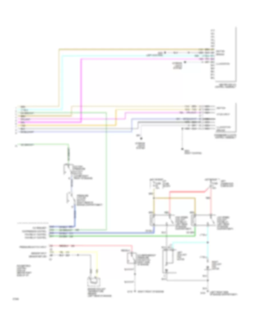 AC Wiring Diagram, Auto AC (2 of 2) for Buick LeSabre Limited 1995