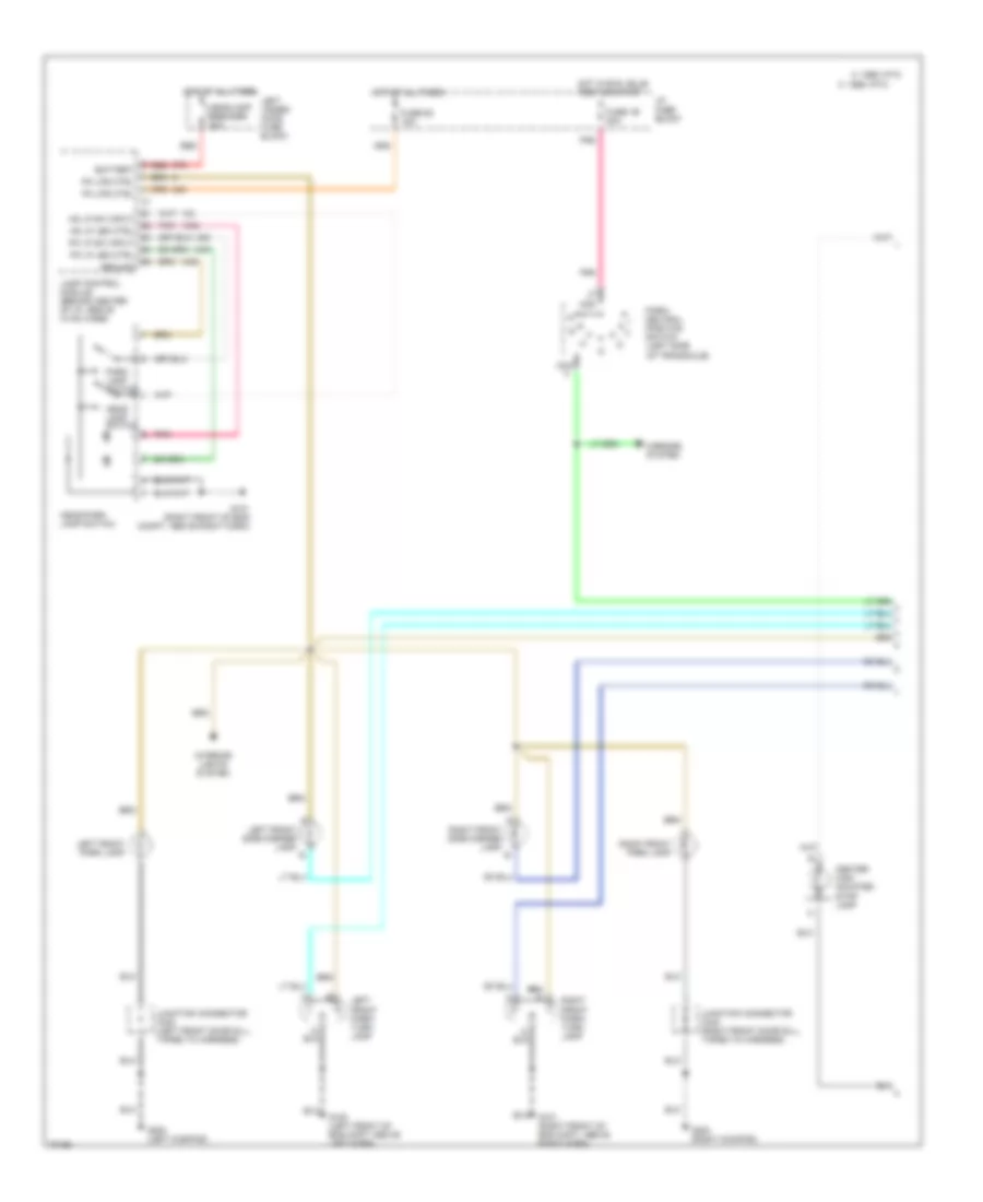Exterior Light Wiring Diagram 1 of 2 for Buick LeSabre Limited 1995