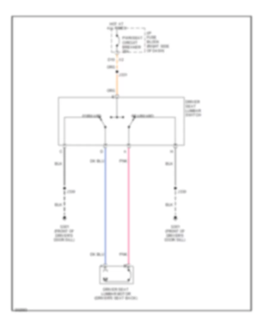 Driver s Lumbar Wiring Diagram for Buick Allure CXS 2008
