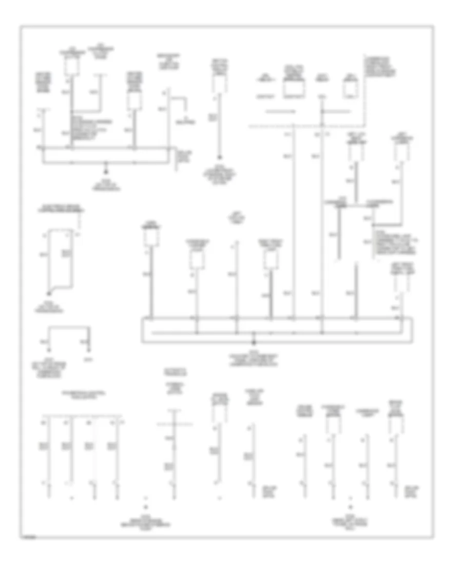 Ground Distribution Wiring Diagram 1 of 4 for Buick LeSabre Custom 2002