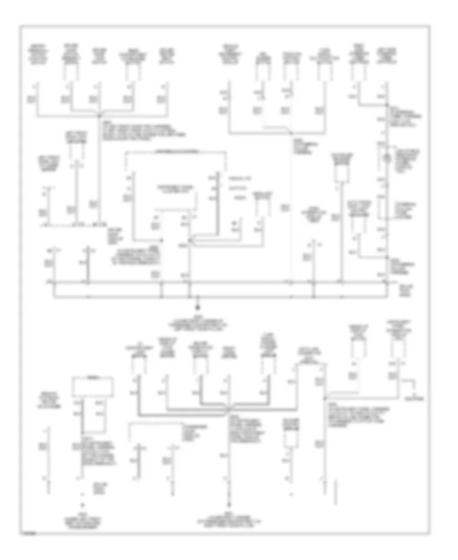 Ground Distribution Wiring Diagram (2 of 4) for Buick LeSabre Custom 2002