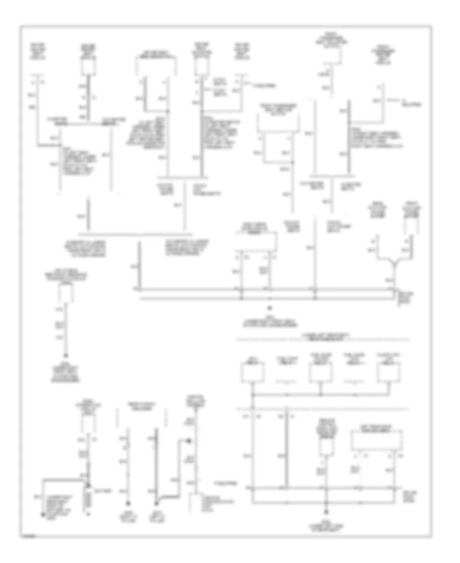 Ground Distribution Wiring Diagram (3 of 4) for Buick LeSabre Custom 2002