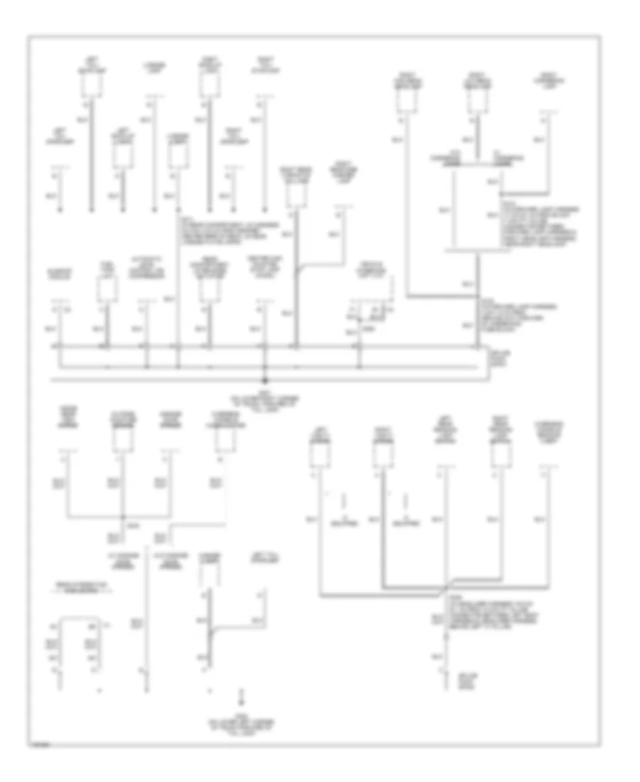 Ground Distribution Wiring Diagram (4 of 4) for Buick LeSabre Custom 2002