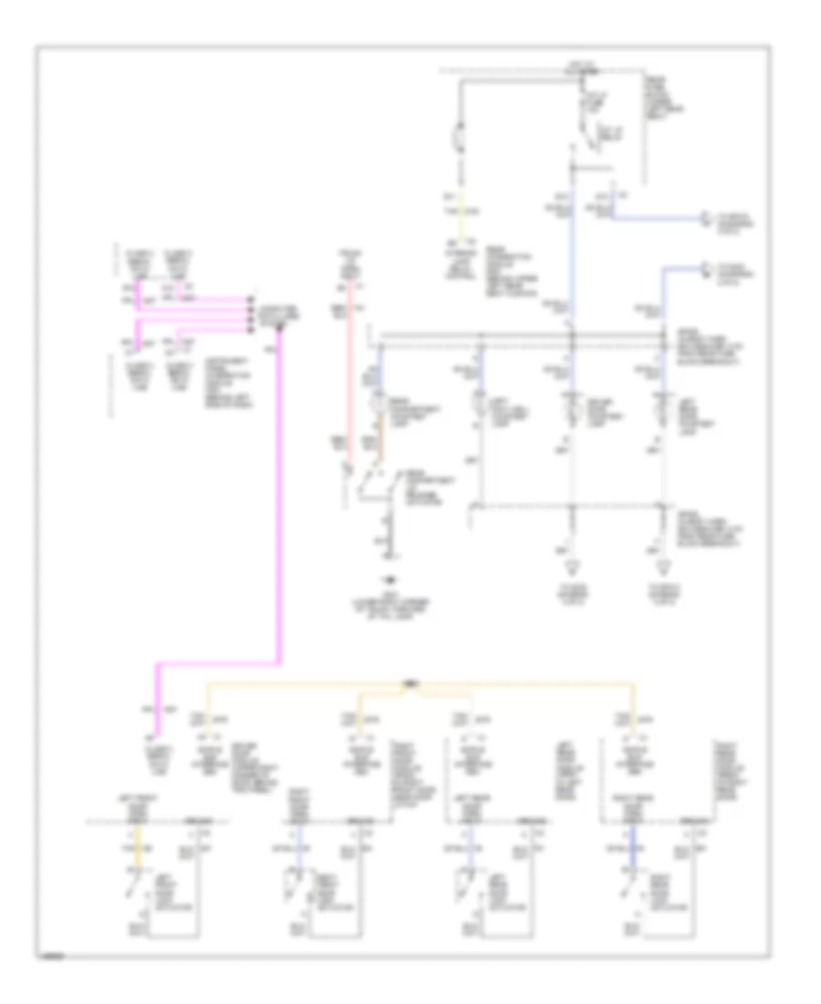 Courtesy Lamps Wiring Diagram 1 of 2 for Buick LeSabre Custom 2002