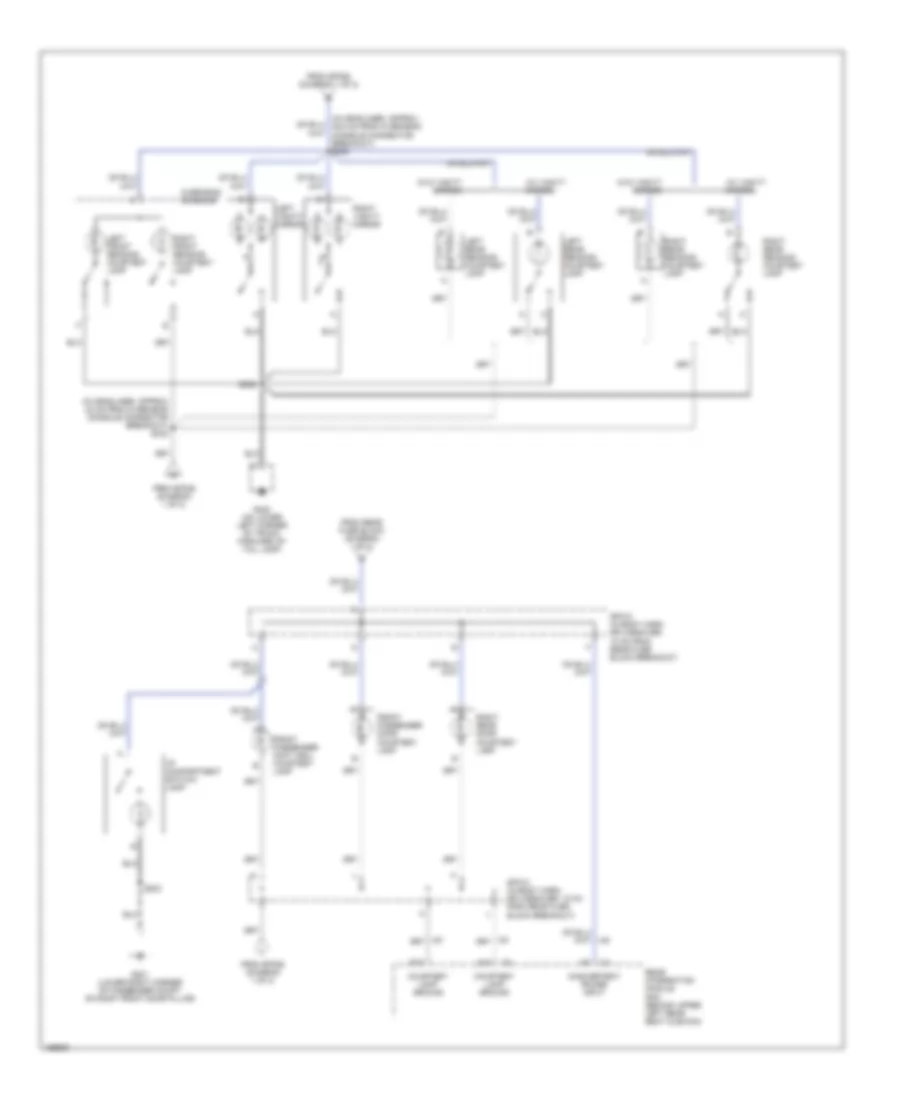 Courtesy Lamps Wiring Diagram (2 of 2) for Buick LeSabre Custom 2002
