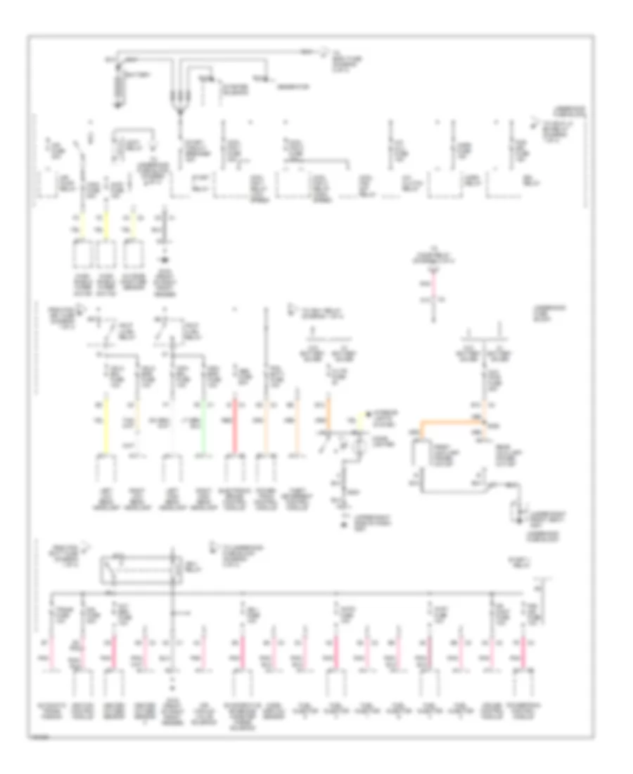 Power Distribution Wiring Diagram 1 of 4 for Buick LeSabre Custom 2002