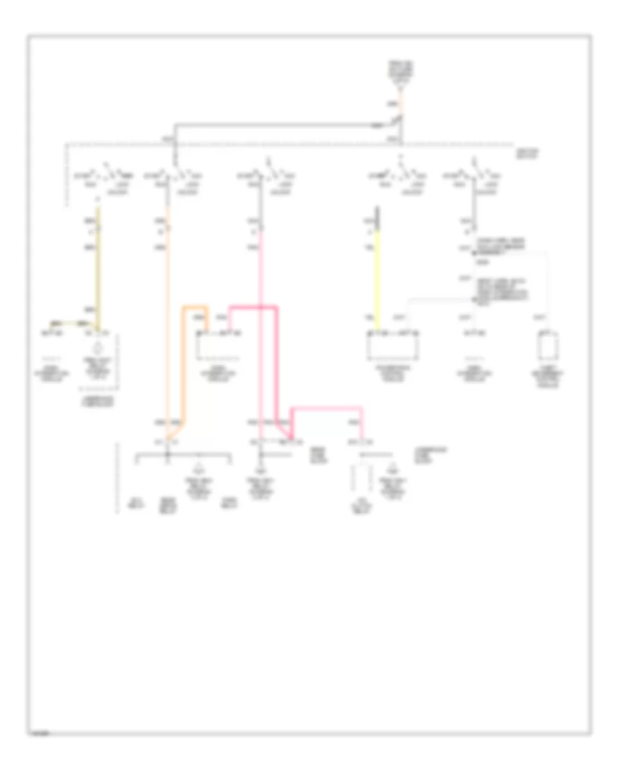 Power Distribution Wiring Diagram 4 of 4 for Buick LeSabre Custom 2002