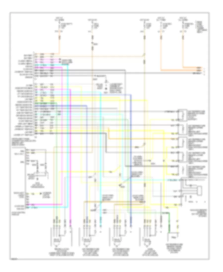 Automatic AC Wiring Diagram (1 of 2) for Buick LeSabre Limited 2002