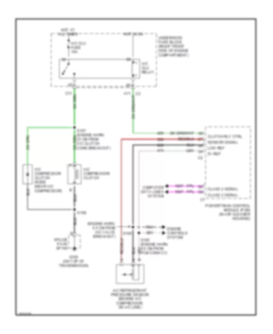Compressor Wiring Diagram for Buick LeSabre Limited 2002