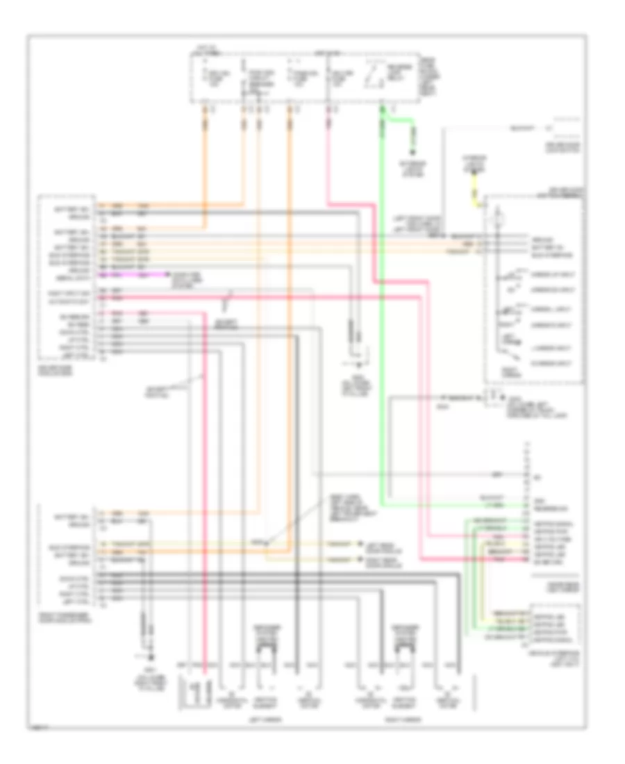 Power Mirror Wiring Diagram for Buick LeSabre Limited 2002