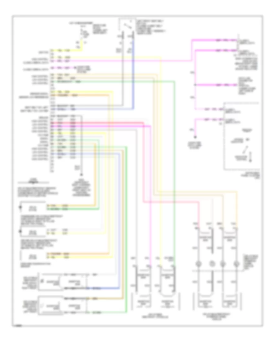 Supplemental Restraint Wiring Diagram for Buick LeSabre Limited 2002
