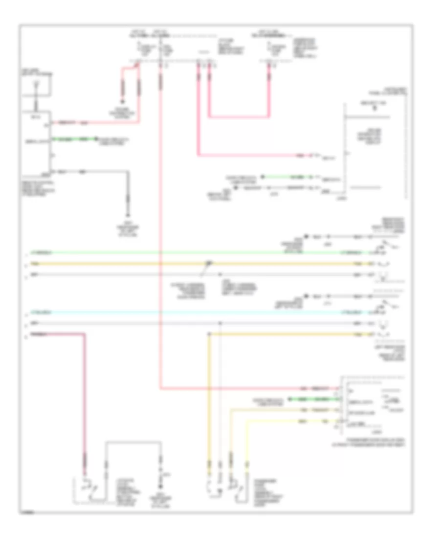 Forced Entry Wiring Diagram 2 of 2 for Buick Enclave CX 2008