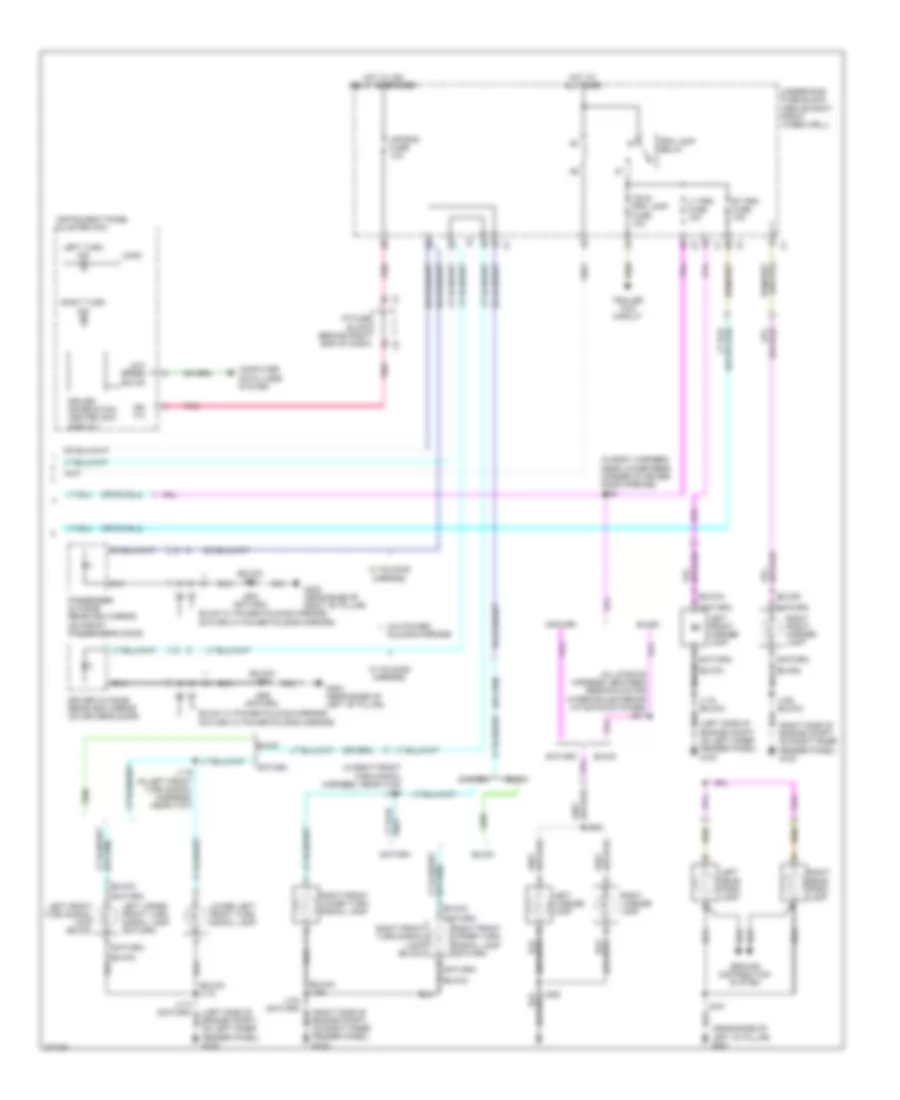 Exterior Lamps Wiring Diagram (2 of 2) for Buick Enclave CX 2008