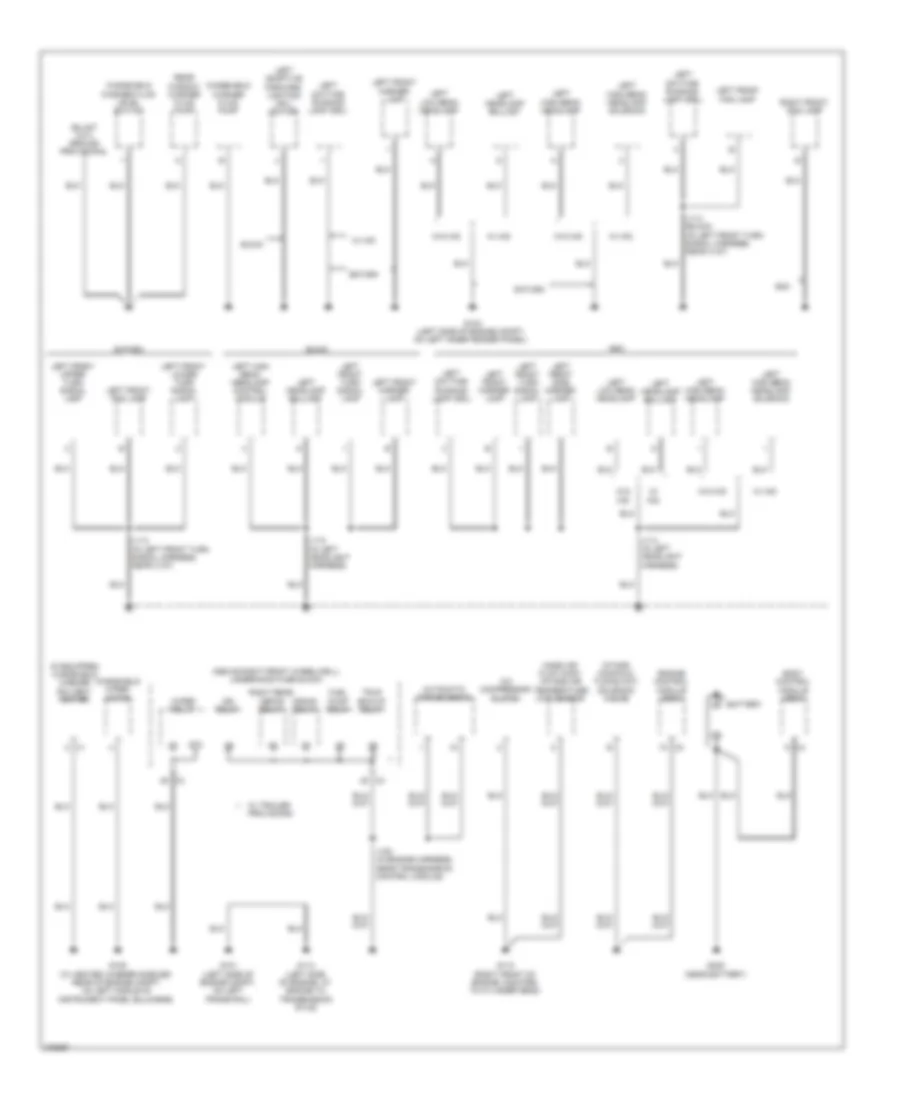 Ground Distribution Wiring Diagram 1 of 5 for Buick Enclave CX 2008
