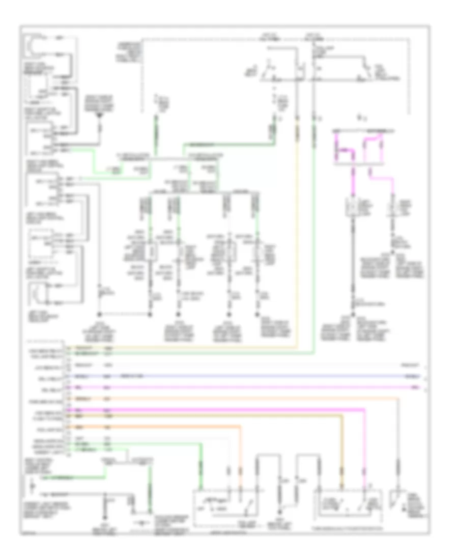 Headlamps Wiring Diagram 1 of 2 for Buick Enclave CX 2008