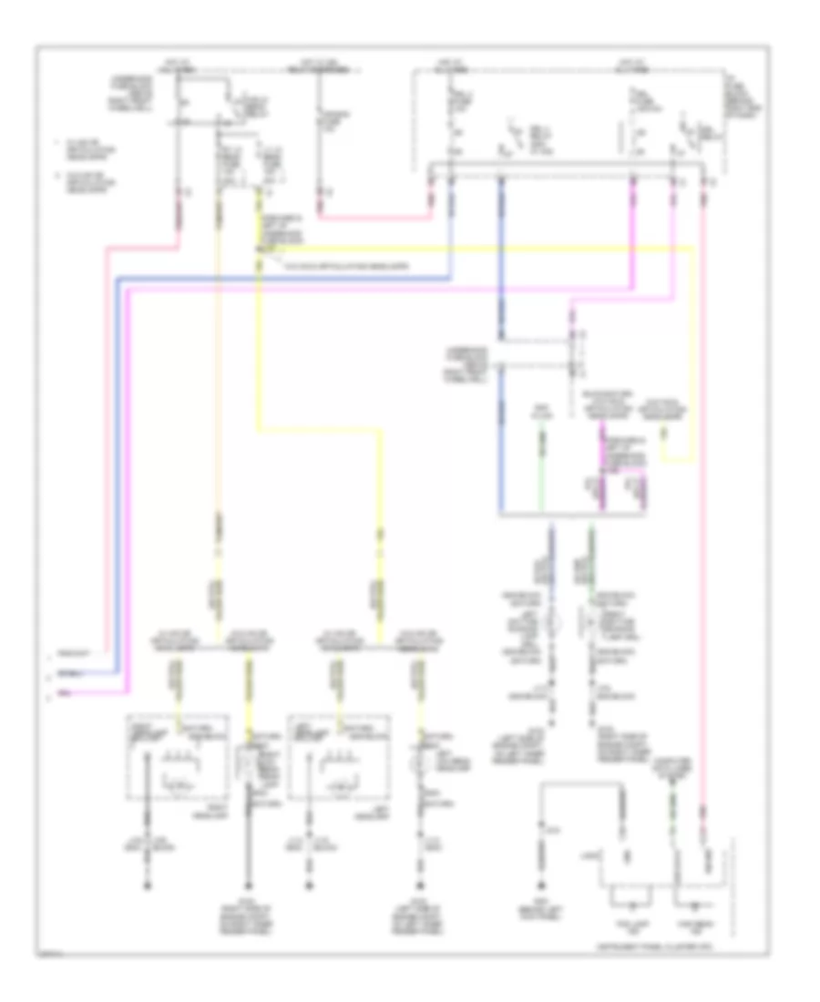 Headlamps Wiring Diagram 2 of 2 for Buick Enclave CX 2008