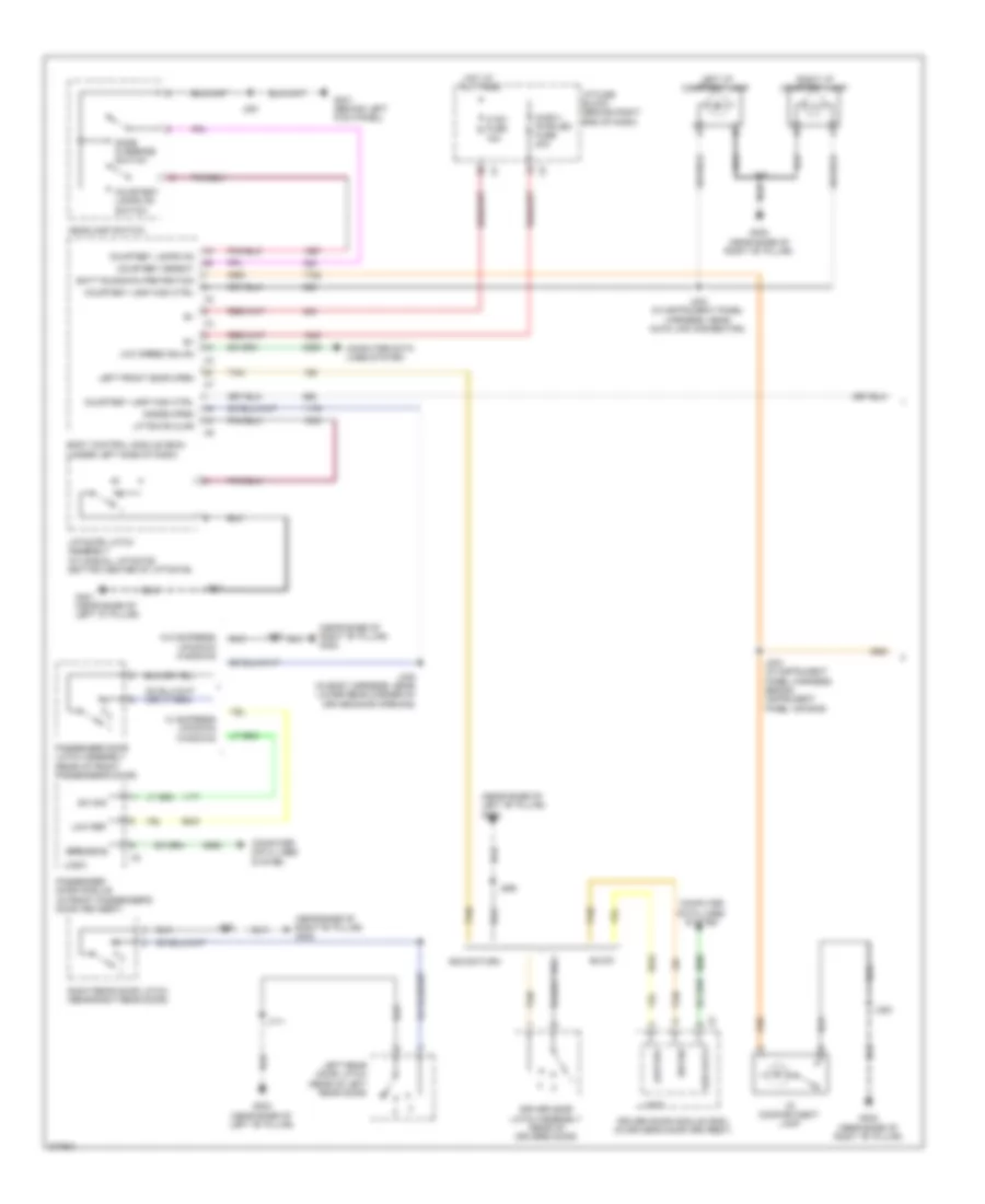 Courtesy Lamps Wiring Diagram 1 of 2 for Buick Enclave CX 2008