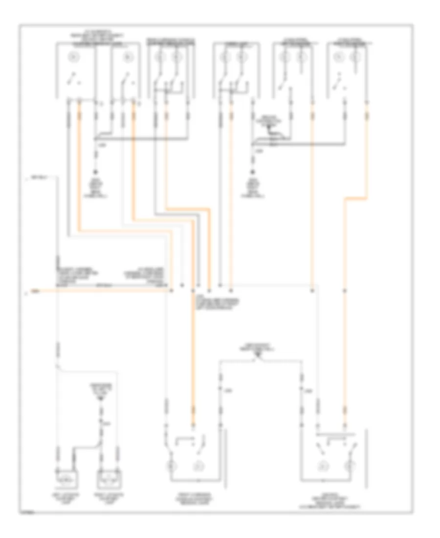 Courtesy Lamps Wiring Diagram 2 of 2 for Buick Enclave CX 2008
